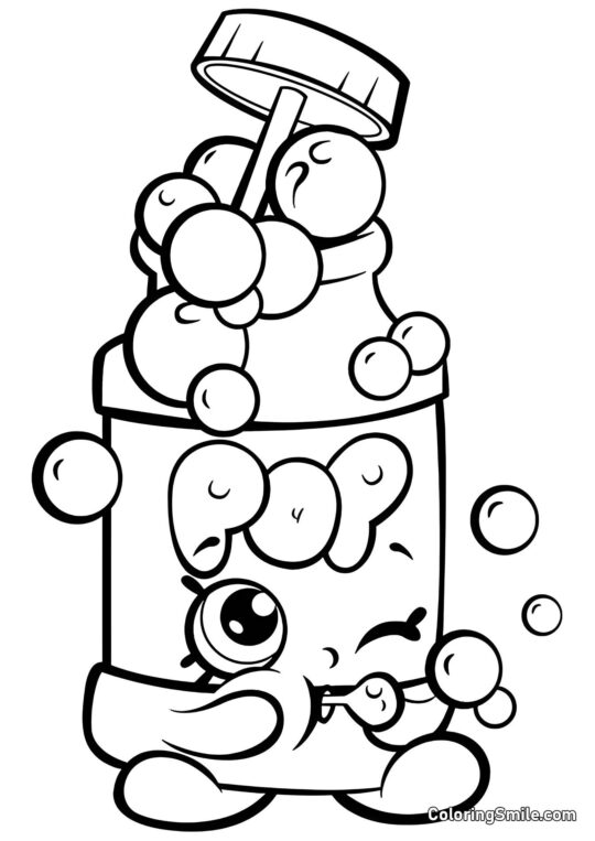 Shopkins Bubbles de Savon - Page de Coloriage