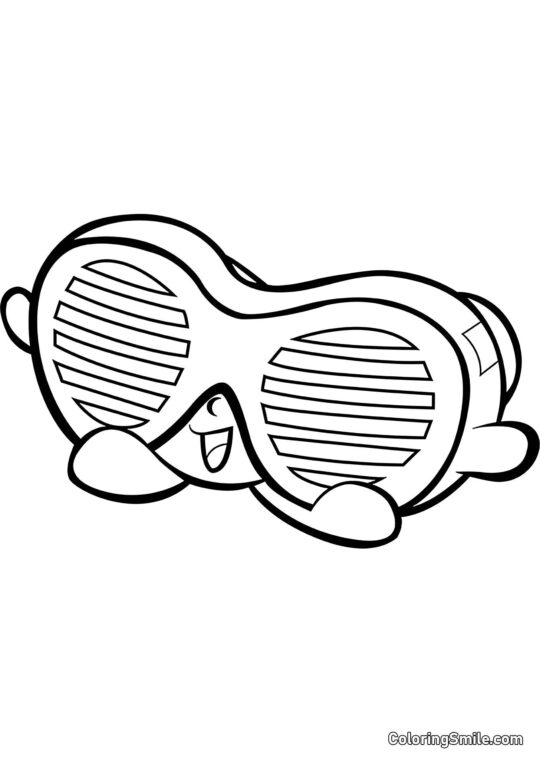 Shopkins Lunettes de Fête - Page de Coloriage
