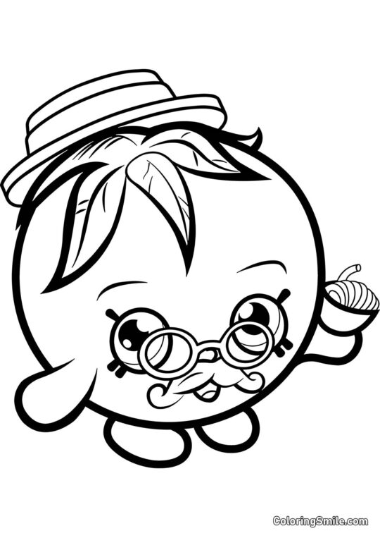 Shopkins Papa Tomate - Page de Coloriage