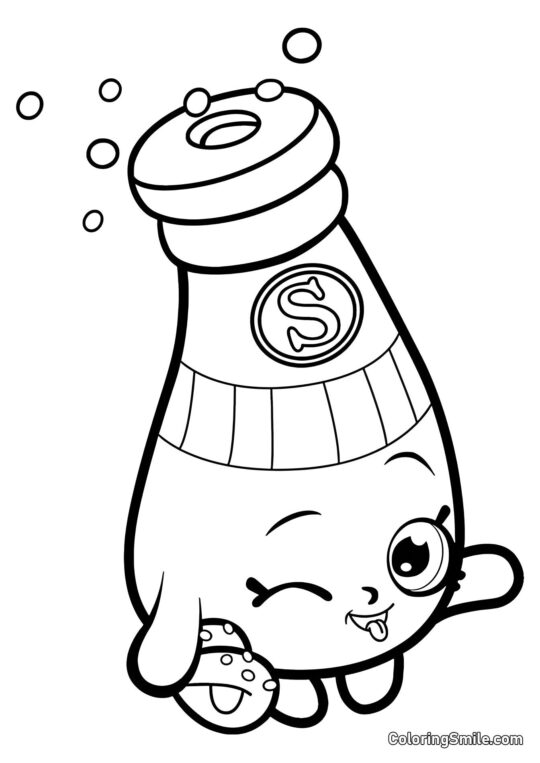 Shopkins Sally Shakes - Page de Coloriage