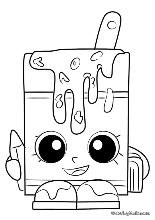 Shopkins Soupe Alpha - Page de Coloriage