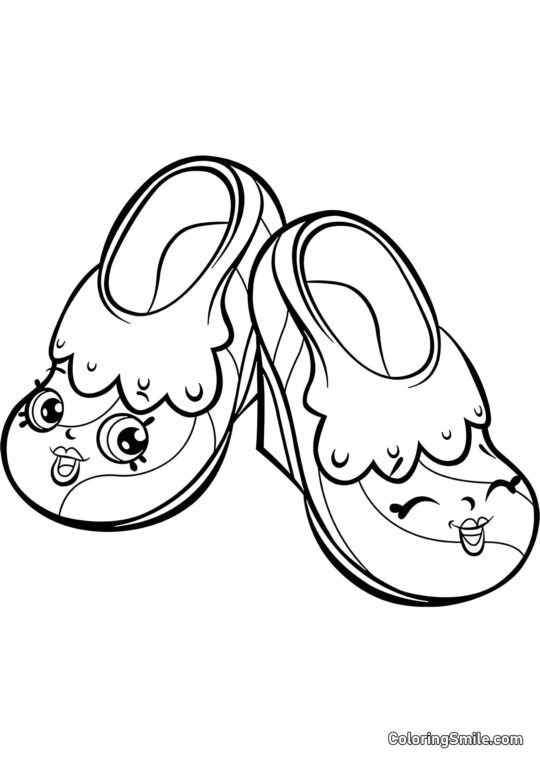 Shopkins Chaussures de Fée - Page de Coloriage