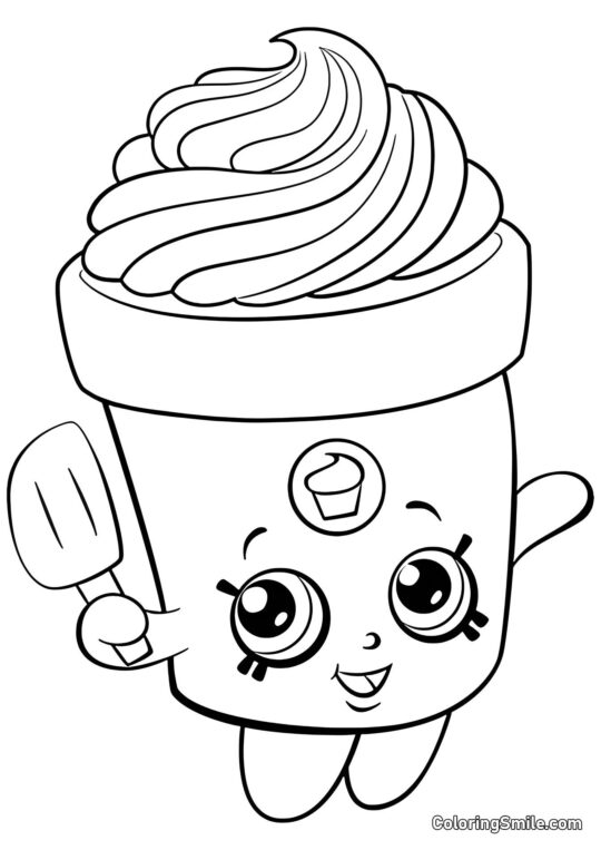 Shopkins Frida Glaçage - Page de Coloriage