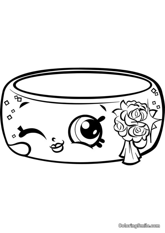 Shopkins Andy Bendy - Page de Coloriage