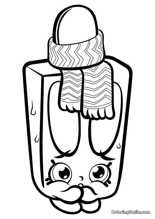 Shopkins Popsi Glacé - Page de Coloriage