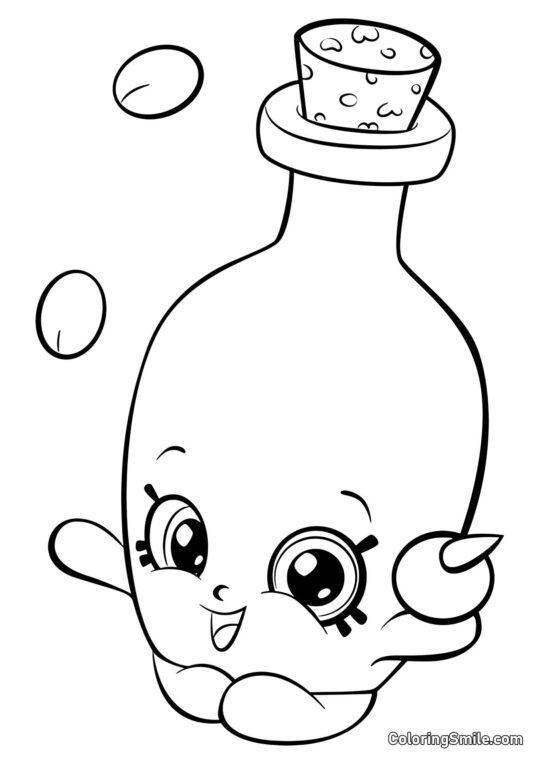 Shopkins Huile d&rsquo;Olive - Page de Coloriage