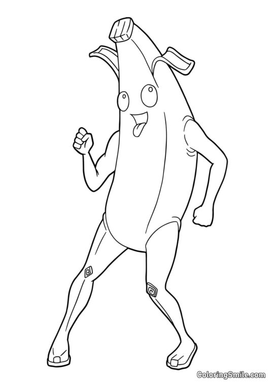 Fortnite Banane - Page de Coloriage
