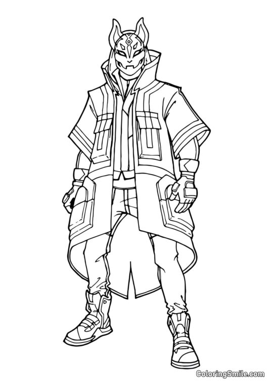 Fortnite Ronin - Page de Coloriage