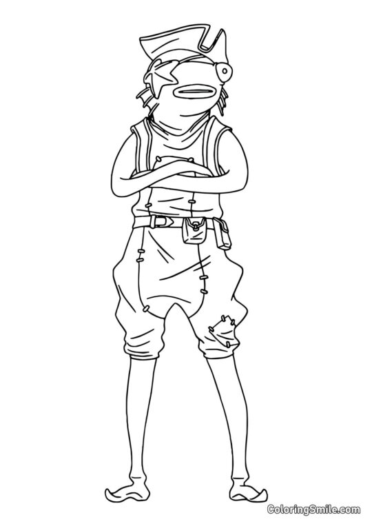 Fortnite Fishstick - Page de Coloriage