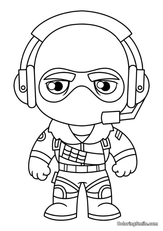 Fortnite Chibi Raptor - Page de Coloriage