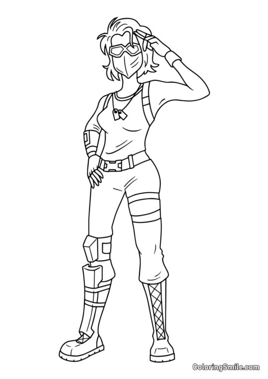 Fortnite Viper - Page de Coloriage