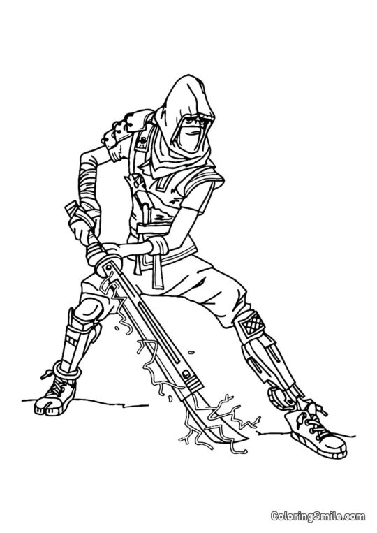 Fortnite Shuriken de Stealth - Page de Coloriage