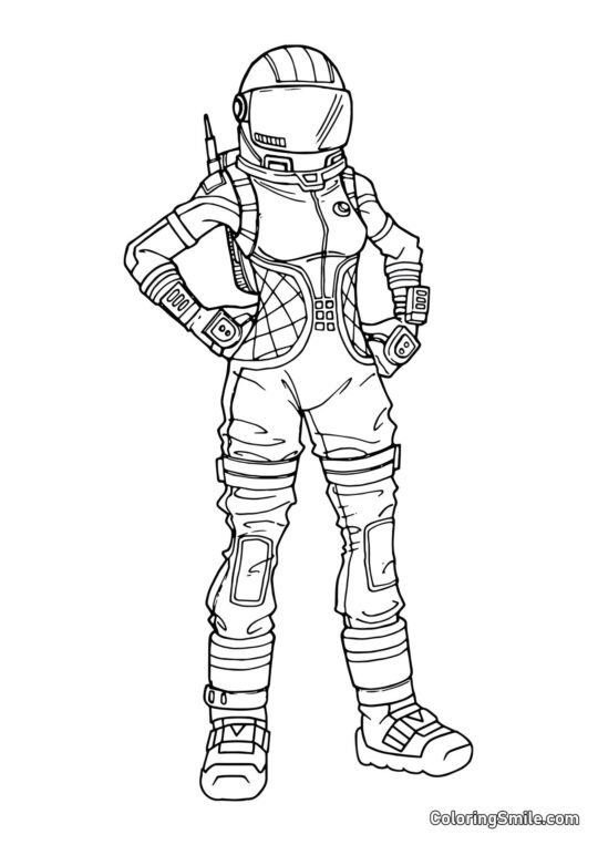 Fortnite Voyager Sombre - Page de Coloriage