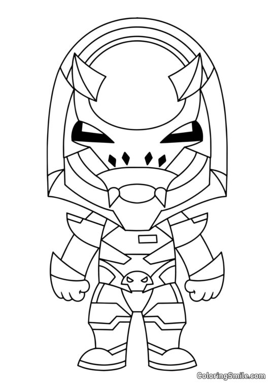 Fortnite Chibi Vendetta - Page de Coloriage