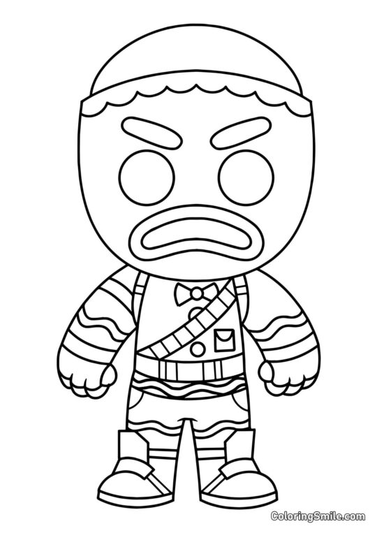 Fortnite Chibi Merry Marauder - Page de Coloriage