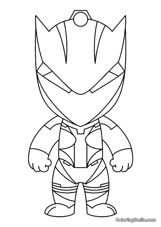 Fortnite Chibi Oméga - Page de Coloriage