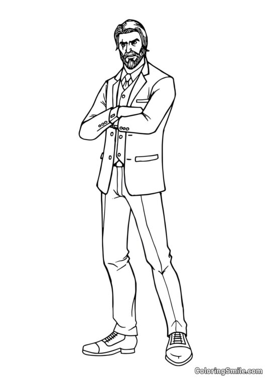 Fortnite Faucheur d&rsquo;Âmes - Page de Coloriage