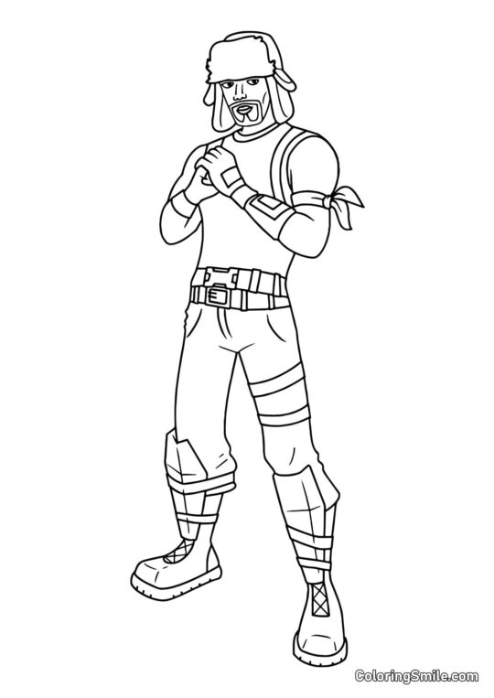 Fortnite Ranger Festif - Page de Coloriage