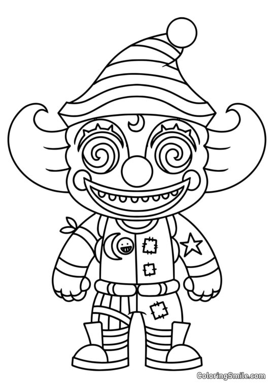 Fortnite Chibi Mec Amusant - Page de Coloriage