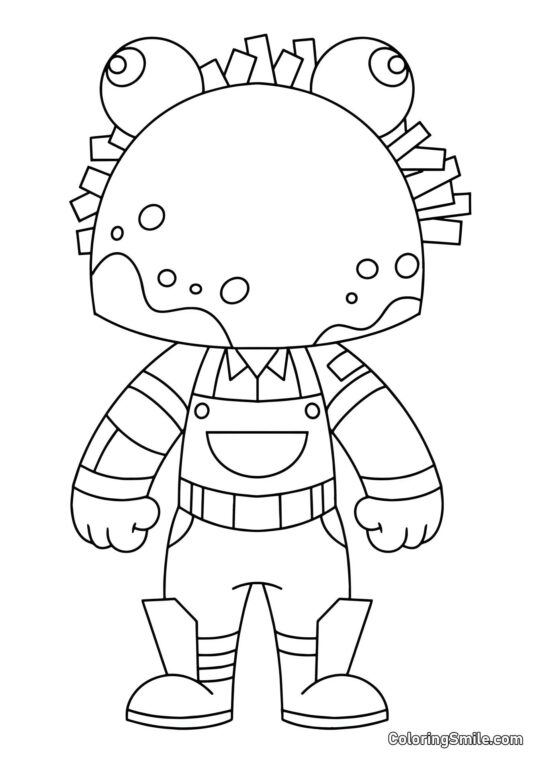 Fortnite Chibi Taco - Page de Coloriage