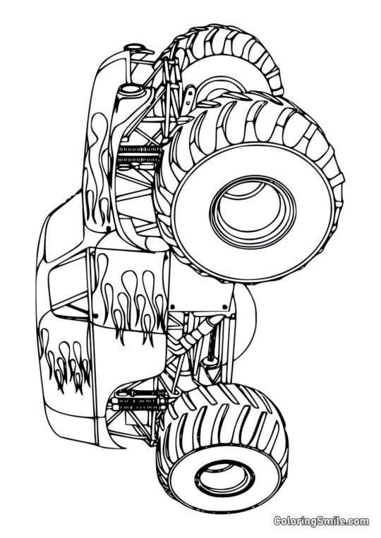 Hot Wheels Jeep - Page de Coloriage