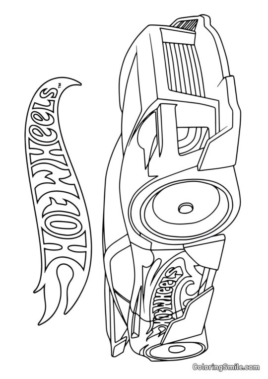 Hot Wheels Agressifs - Page de Coloriage