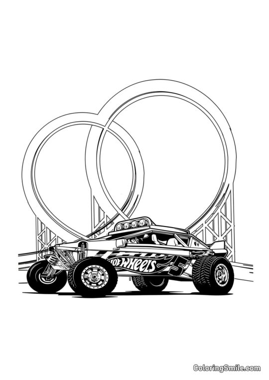 Buggy Hot Wheels - Page de Coloriage