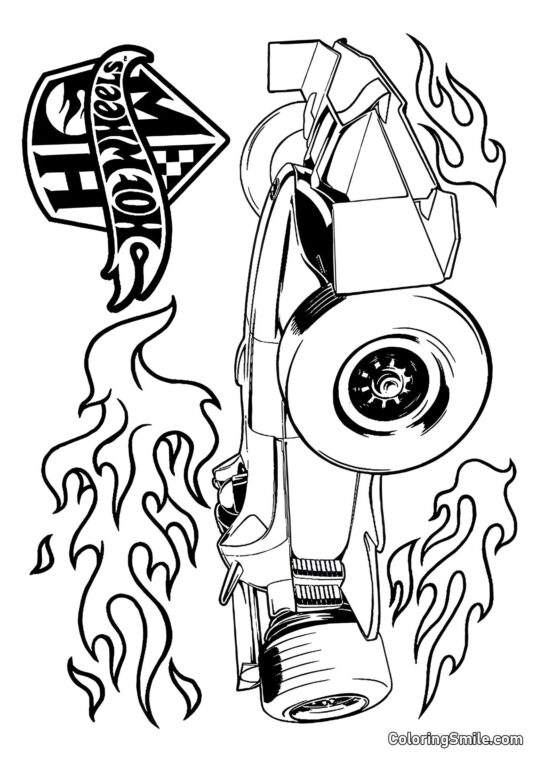 Formula 1 Hot Wheels - Page de Coloriage