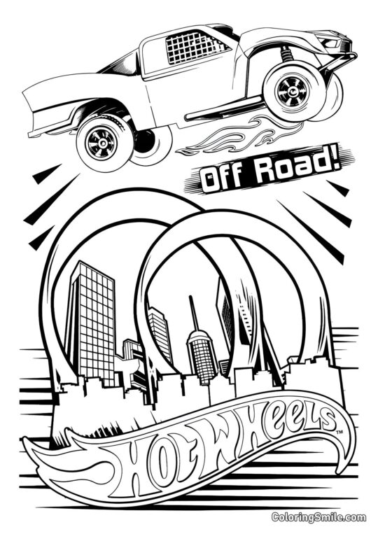SUV Hot Wheels - Page de Coloriage