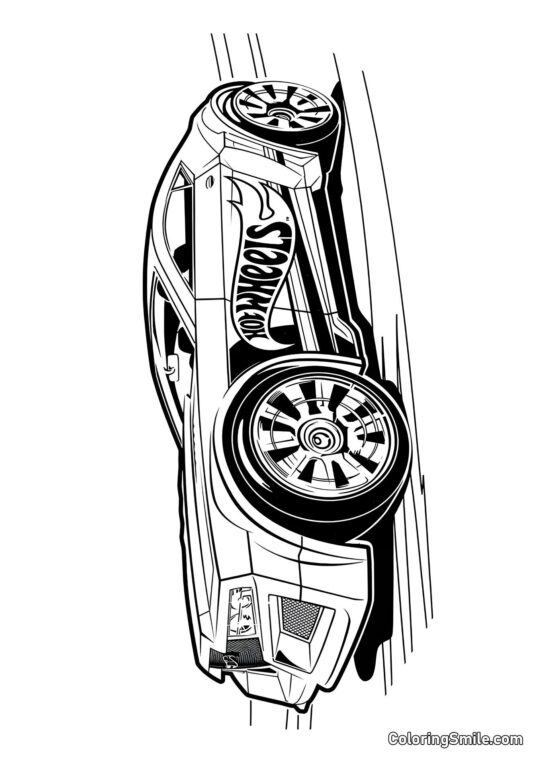 Voiture Cool Hot Wheels - Page de Coloriage