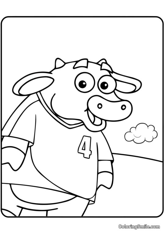 Petit taureau Borka - Page de Coloriage