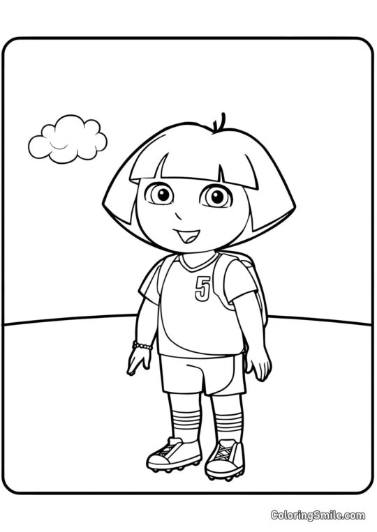 Dora l&rsquo;exploratrice curieuse - Page de Coloriage