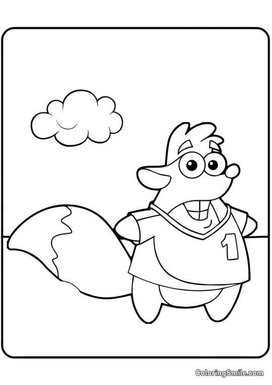 Écureuil Tico - Page de Coloriage