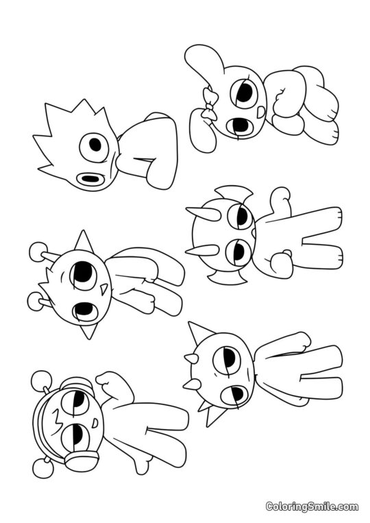 Bébés Sprunki Bébés Sprunki - Page de Coloriage