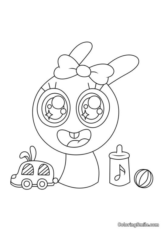 Sprunki Chibi Pinky Sprunki Chibi Pinky - Page de Coloriage