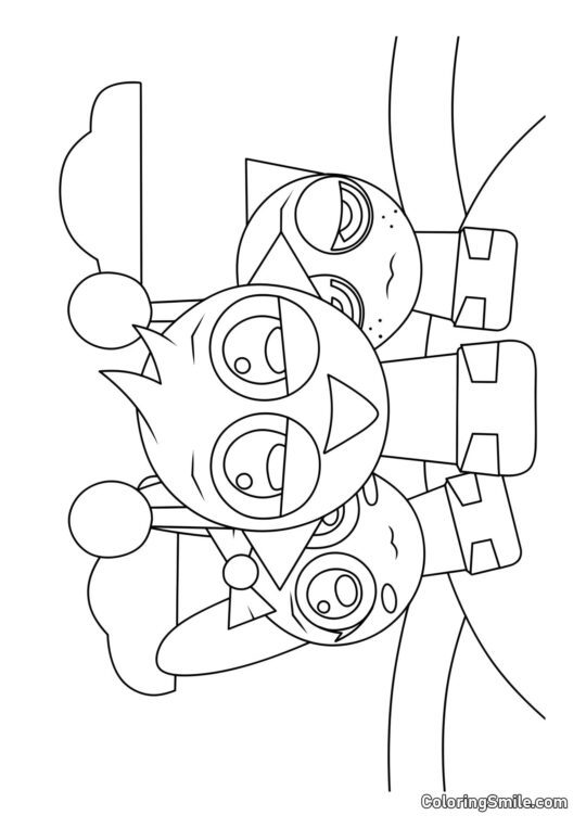 Chibi Sprunki Chibi Sprunki - Page de Coloriage