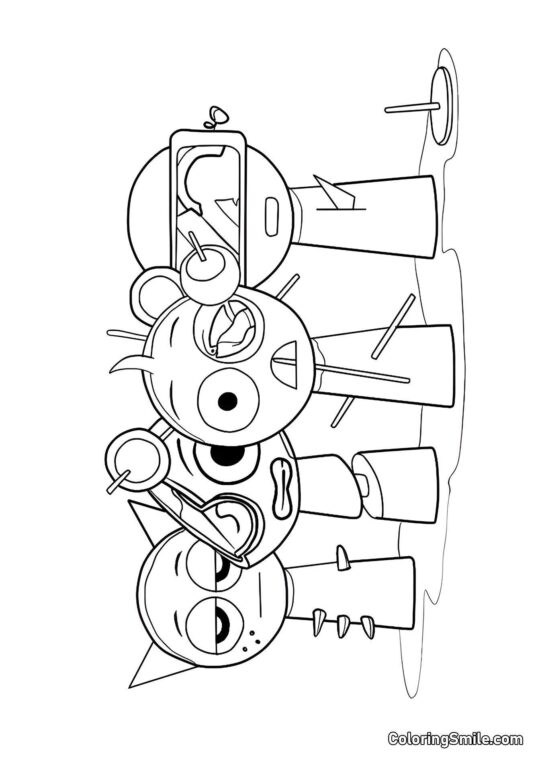 Nouveau Sprunki Effrayant Nouveau Sprunki Effrayant - Page de Coloriage