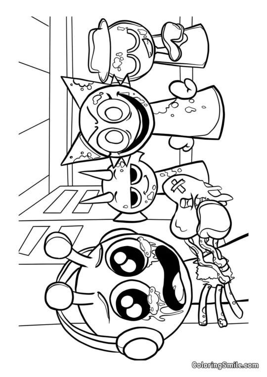 Sprunki en Mode Horreur Sprunki en Mode Horreur - Page de Coloriage