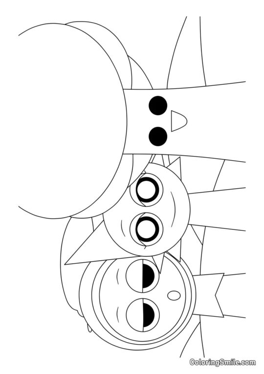 Sprunki Jevin, Venda, et Monsieur Arbre Sprunki Jevin, Venda, et Monsieur Arbre - Page de Coloriage