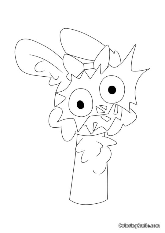 Horreur Sprunki Pinky Horreur Sprunki Pinky - Page de Coloriage