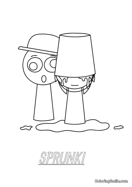 Sprunki en Équipement Sprunki en Équipement - Page de Coloriage