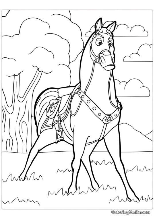 Maximus de Raiponce - Page de Coloriage