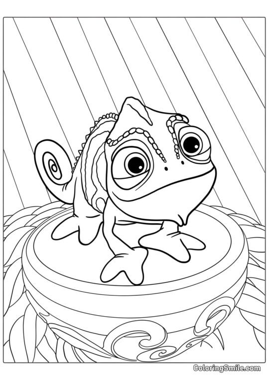 Pascal de Raiponce - Page de Coloriage