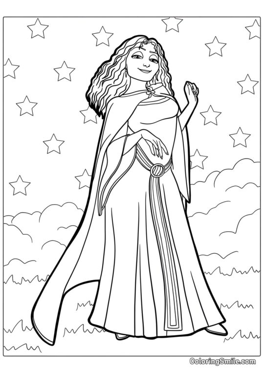 Mère Gothel - Page de Coloriage