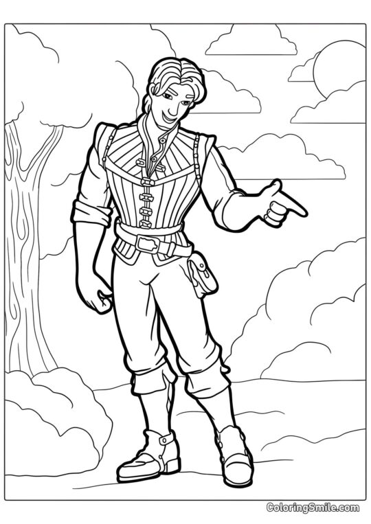 Eugène de Raiponce - Page de Coloriage