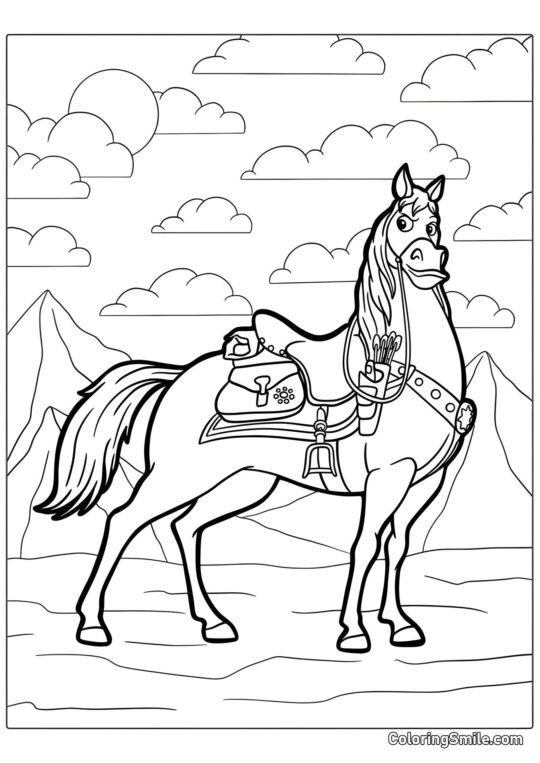 Cheval Maximus - Page de Coloriage
