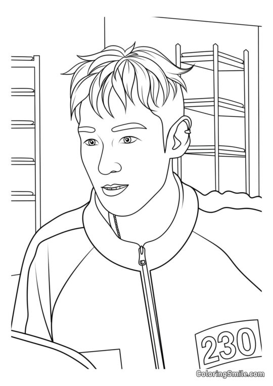 Joueur 230 (Thanos) de Squid Game 2 - Page de Coloriage