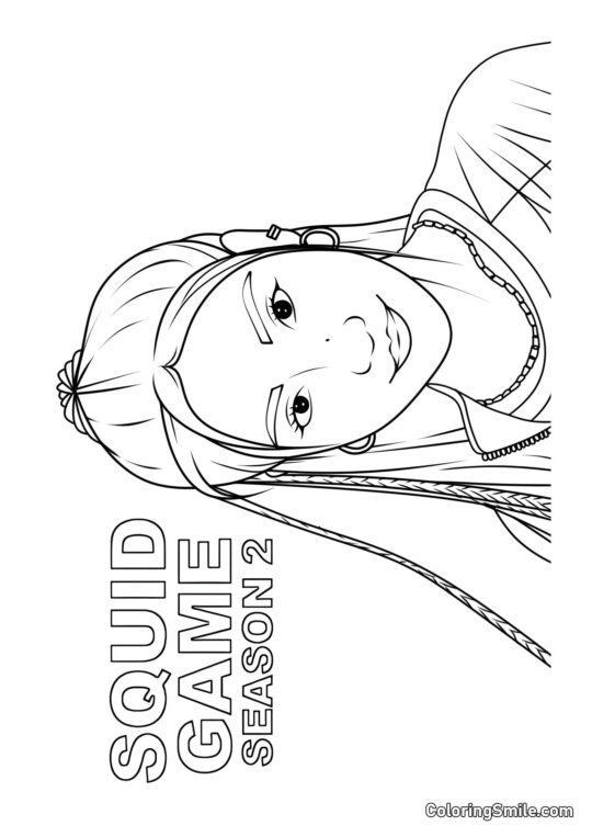 Kang Mi Na de Squid Game 2 - Page de Coloriage