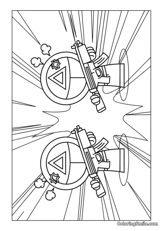 Sprunk en style Squid Game - Page de Coloriage