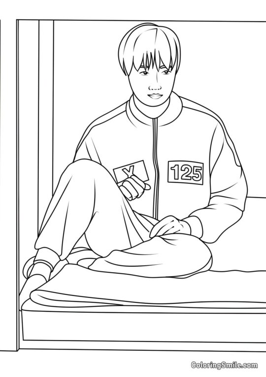 Joueur 125 de Squid Game 2 - Page de Coloriage